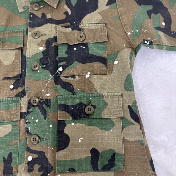 Camo Jacket with Graphic Back Patch - Picture 6 of 11
